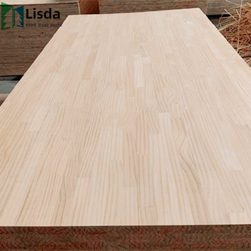 E0 20mm Straight Grain Pattern Radiate Pine Finger Joint Board Solid Wood Timber