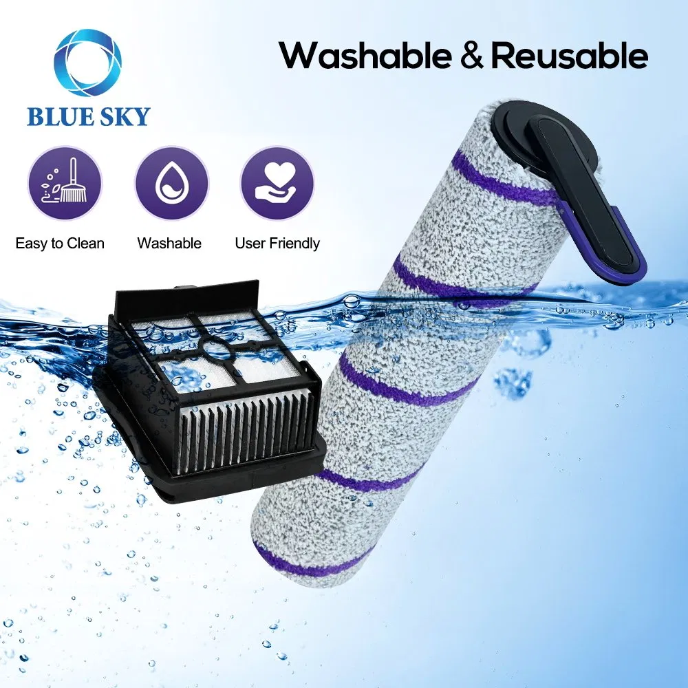 Roller Brush and HEPA Filter Replacement Kit for Narwal S20 PRO Robot Vacuum Cleaner, Robotic Vacuum Cleaner Parts