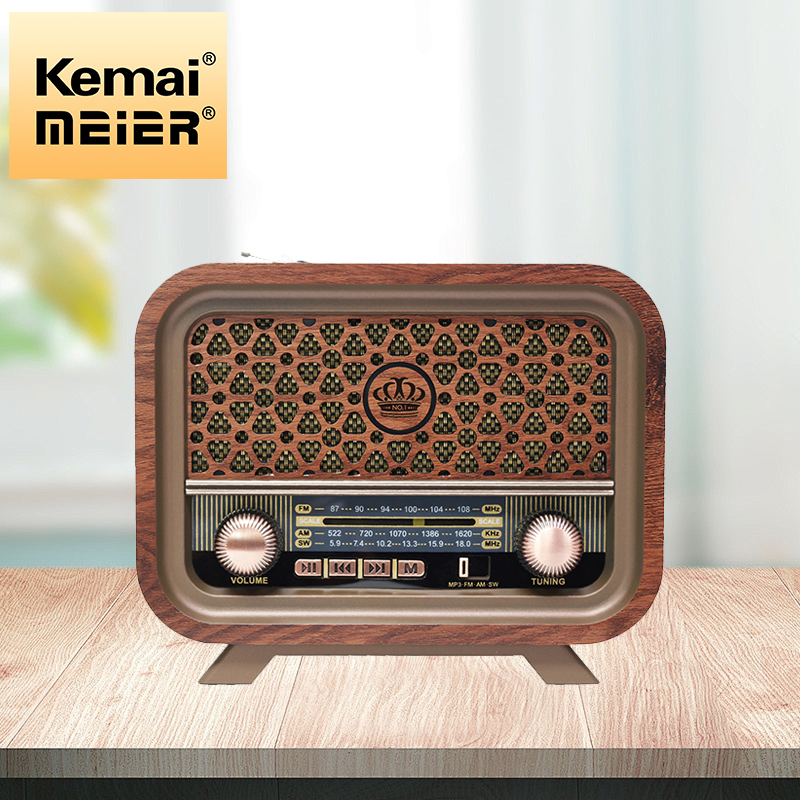 New 2024 Retro Radio Am FM Sw 3 Band Portable Vintage Style Desktop Radio