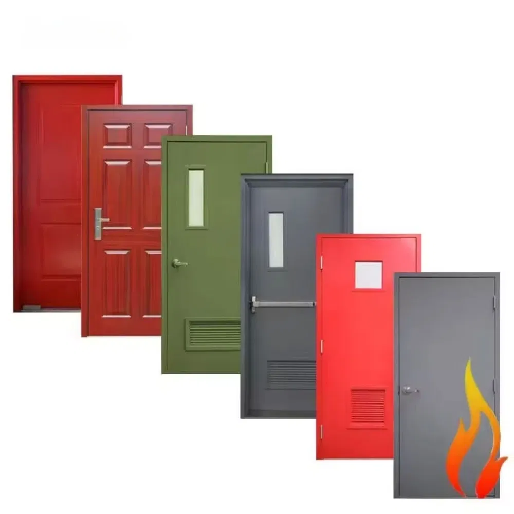 Custom Steel Fire Rated Door - 60/90 Min Fire Resistance for Commercial Building OEM