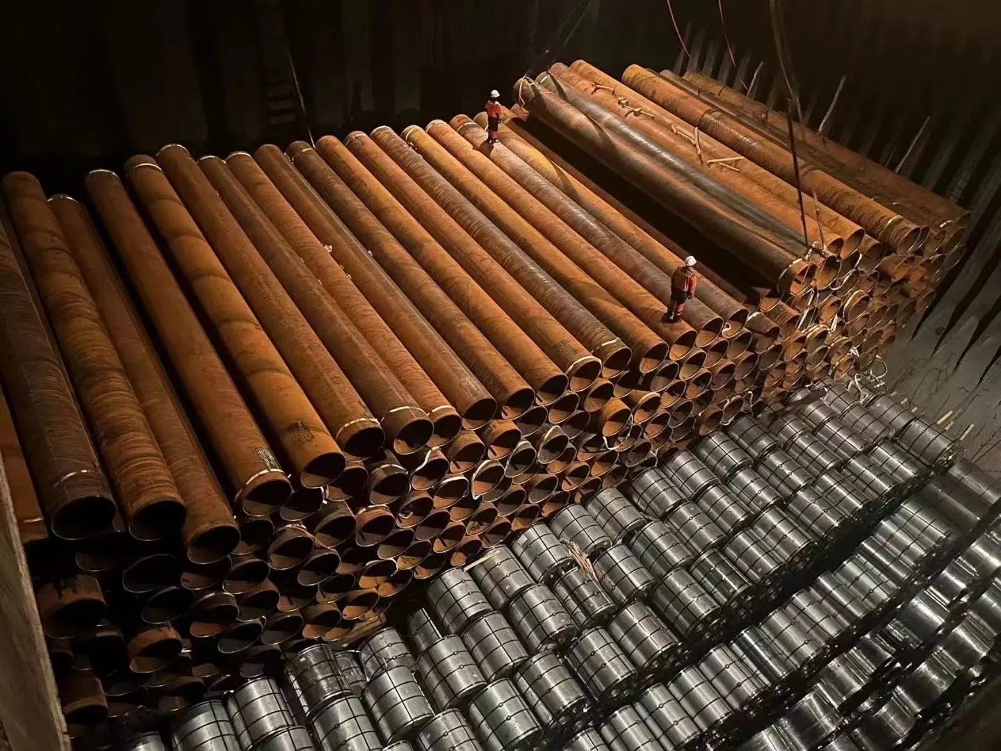 En 10219 S355j2h Large Diameter SSAW Steel Pipe for Offshore Piling