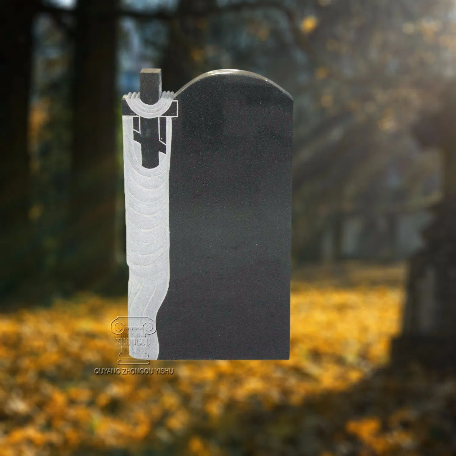 White Marble Angel Sculpture Monument