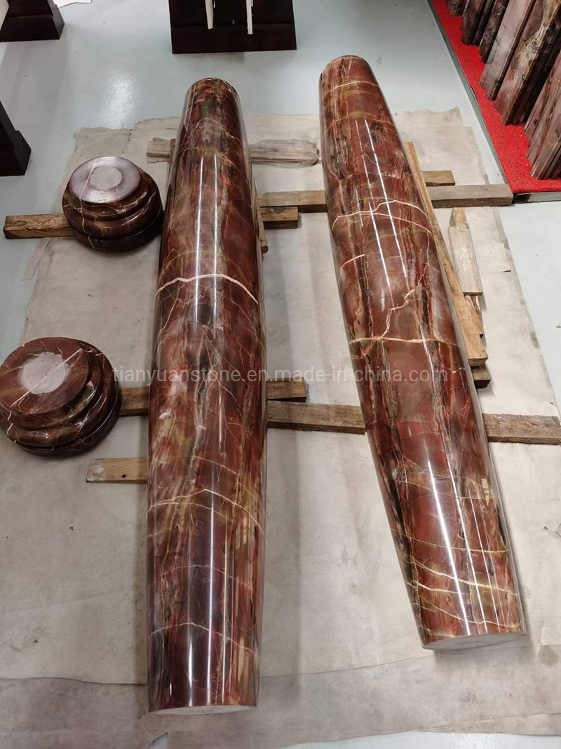 Customized Natural Marble/Granite Column/Roman Column/Stone Pillar/Stone Column for Garden Decoration