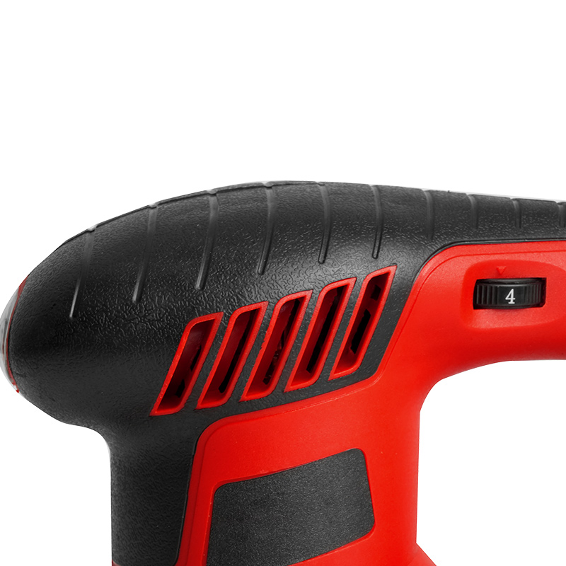 Long Life Working 380W Variable Speed Hook Loop Pad Dustless Electric Rotary Sander