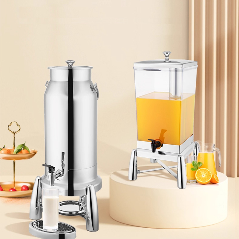 Stainless-Steel Easy-Clean Hot-Cold Retaining Insulated Buffet Drink Container Set