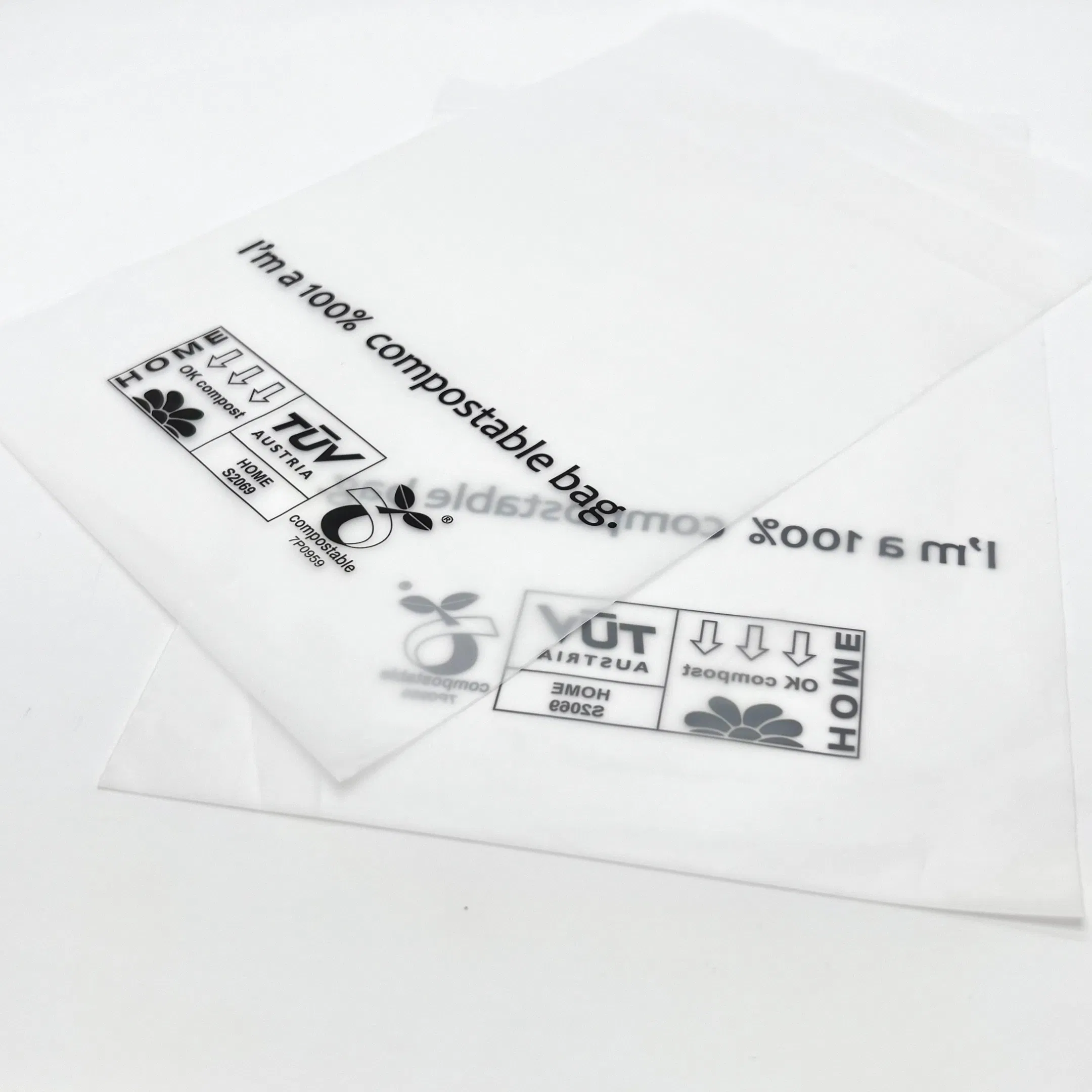 Biodegradable Transparent Soft Touch Bag Packaging with Printed Logo with Press Seal 10