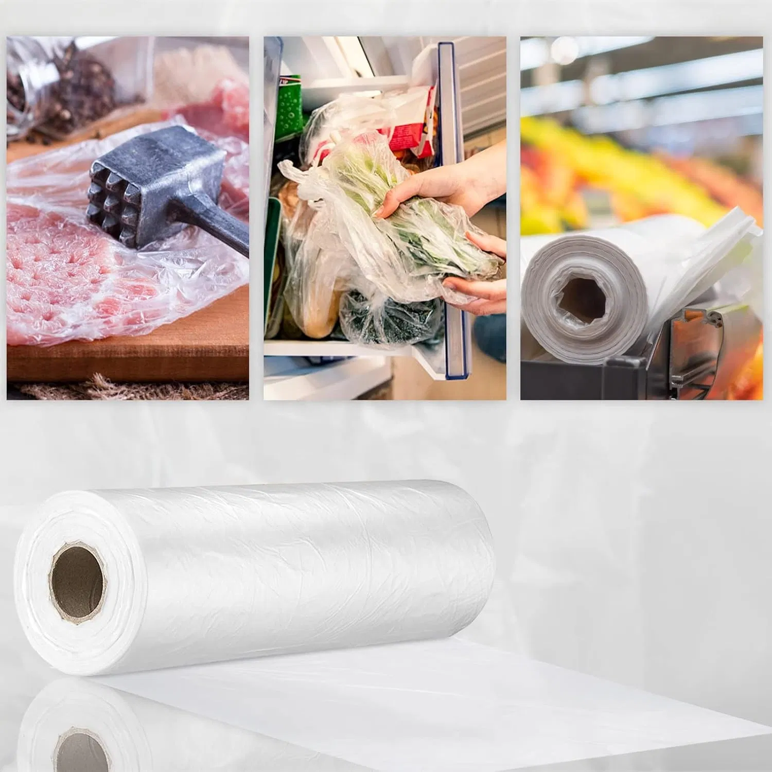 Heavy-Duty Packaging and Preservation Plastic Bags Food Storage Fresh Bags