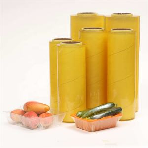 Soft Transparent PVC Film Food Wrapping PVC Stretch Cling Film Food Grade 10mic 1500m