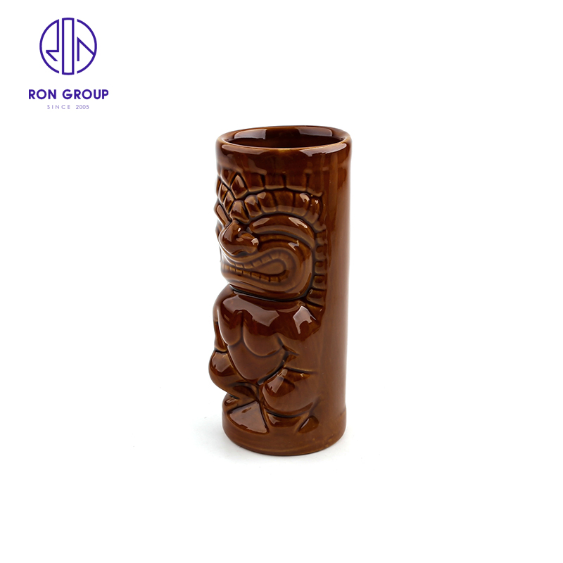 Tiki Mug Wholesale Price Ceramic Tea Cup Tableware Dinnerware Juice Milk for Restaurant Hotel Coffee Shop