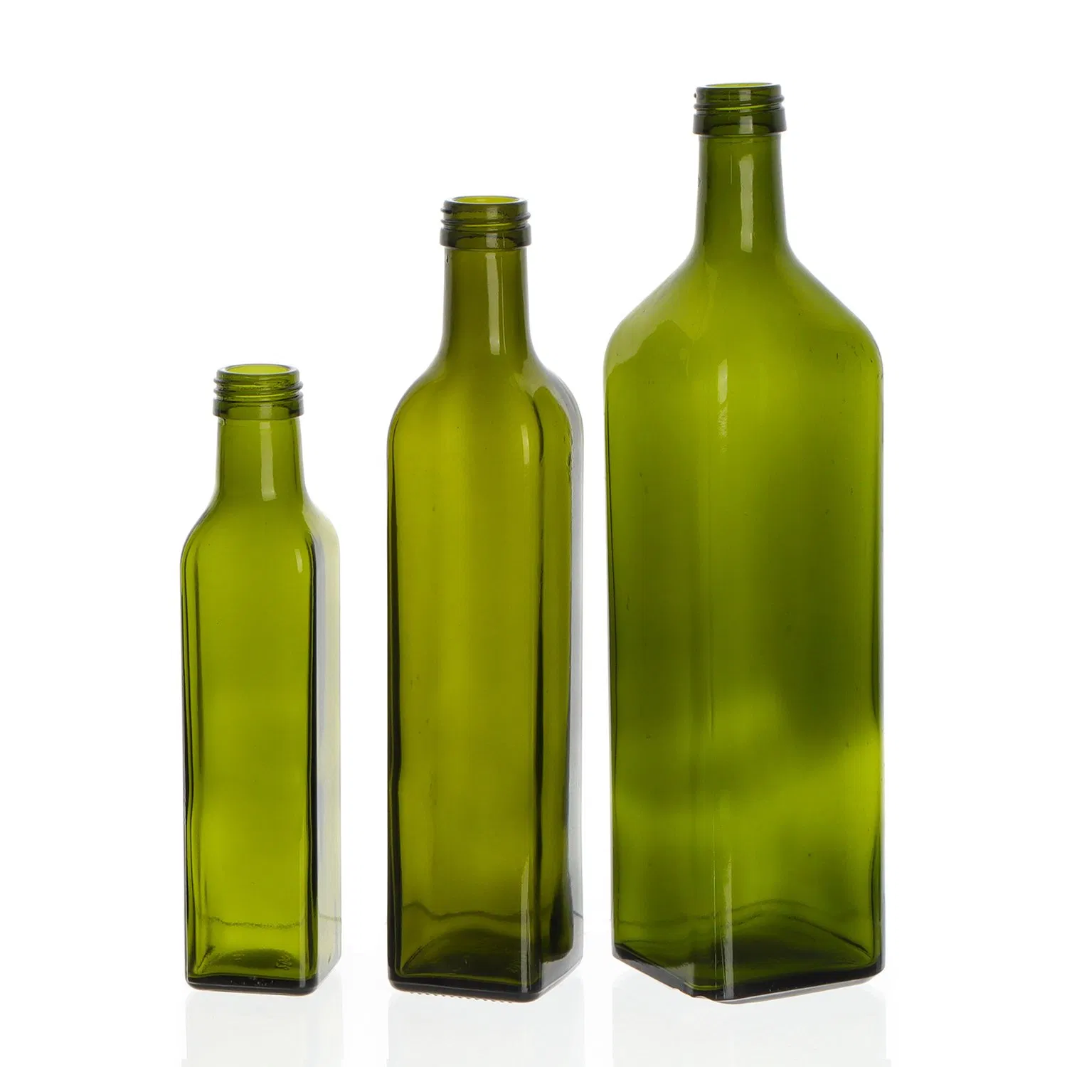 Cheap Price 250ml 500ml 750ml 1L Clear Square Olive Oil Glass Bottle