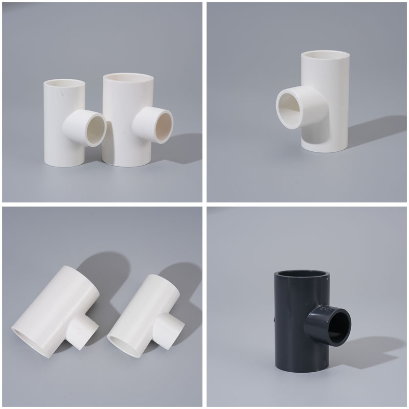PVC Branch Reducing Tee for Multi-Line Water Pipe Configuration UPVC Tee PVC Pipe Fittings