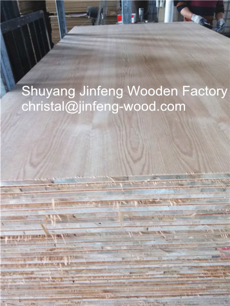 4*8 Size Red Oak Veneer Blockboard Falcata Core