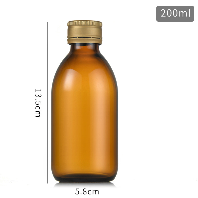 120ml 150ml Glass Bottle for Syrup Medical Use with Cap