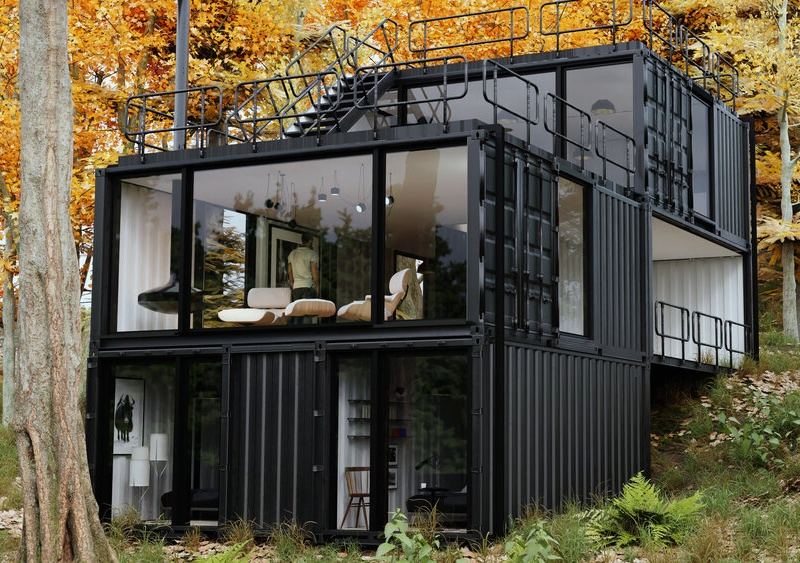 Movable Customized New Design Container House Prefabricated Portable Tiny Houses with High Quality