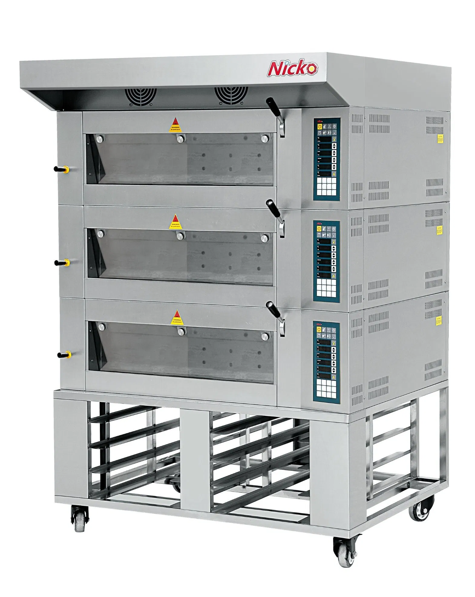 1 Deck 2 Decks 3 Decks Commercial Pizza Ovens Manufacturer Kitchen Bread Baking Bakery Cake Oven