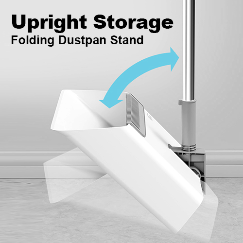 Broom and Dustpan Set Convenient Storage Dustpan with Unique Design