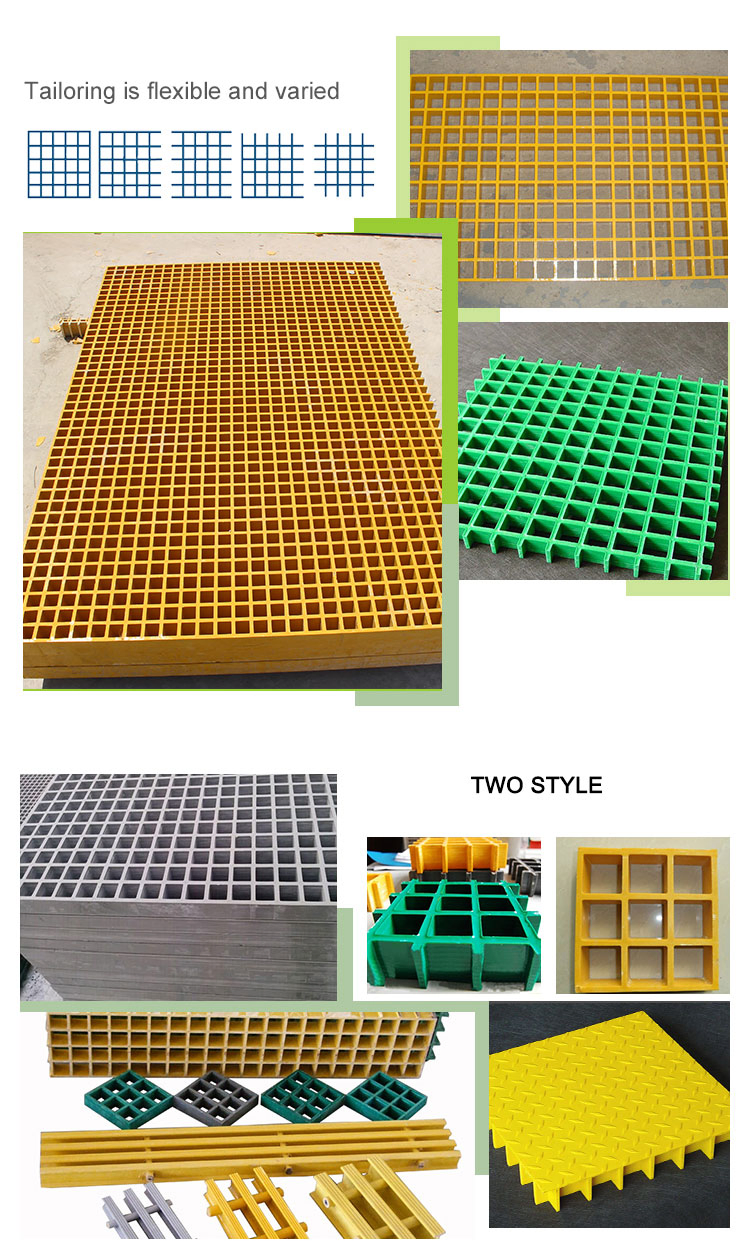 Good Price FRP/GRP Molded Floor Grating Car Wash Floor Grating