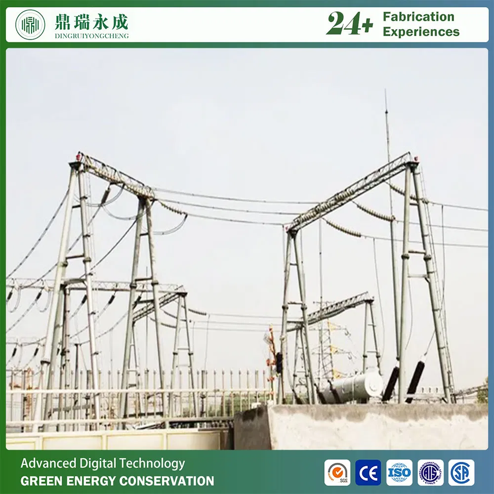 Transformer Package Substation Gantry Hot DIP Galvanized Steel Support Structure Used for Lattice Tubular Towers for Power Transmission