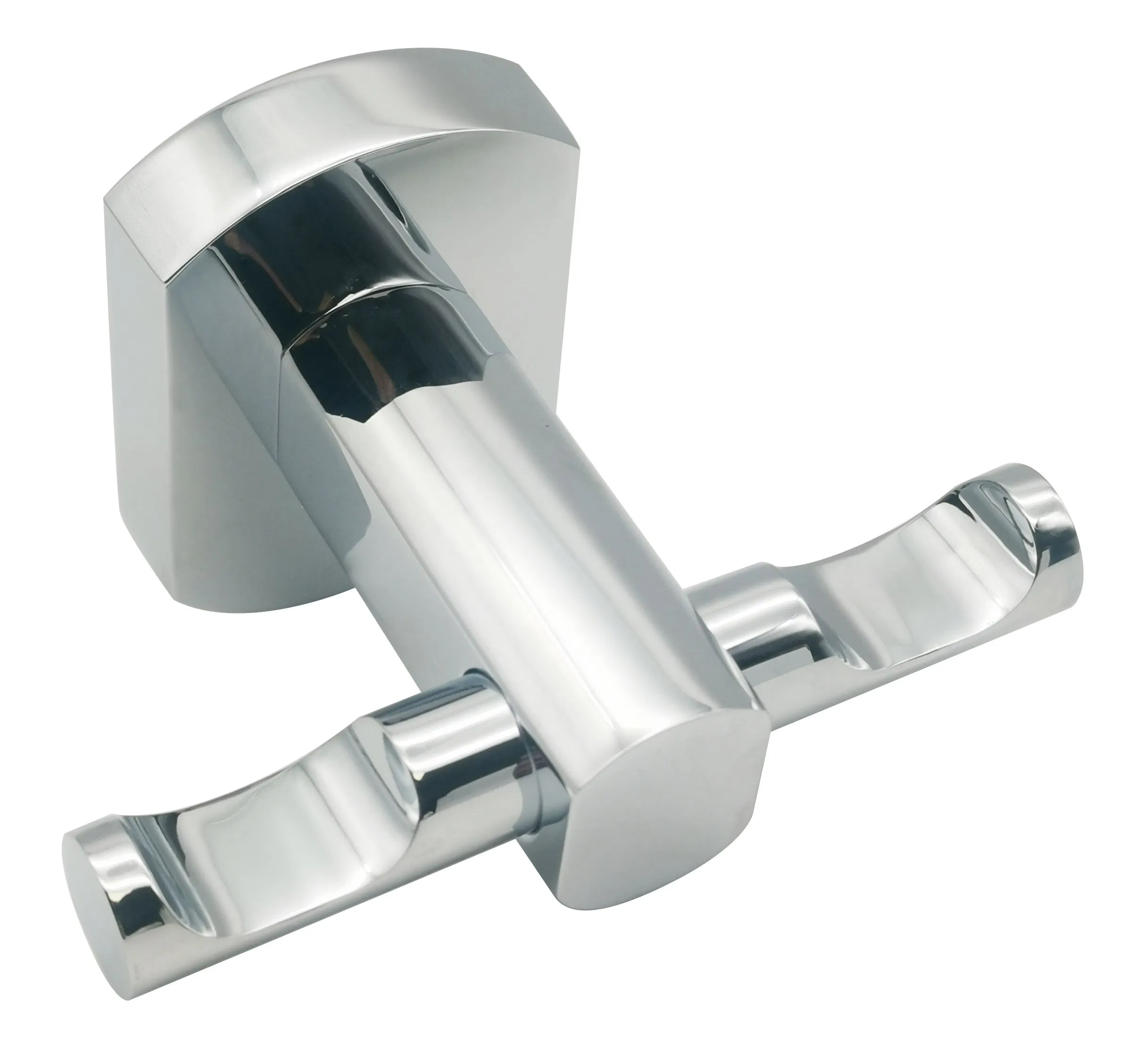 Двойной крючок для одежды в ванную хром