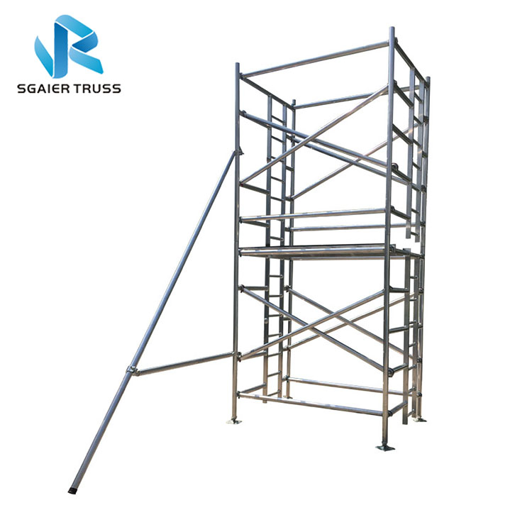 Australian Climbing Mobile Aluminum Ladder Moving Scaffold Platform Scaffolding System