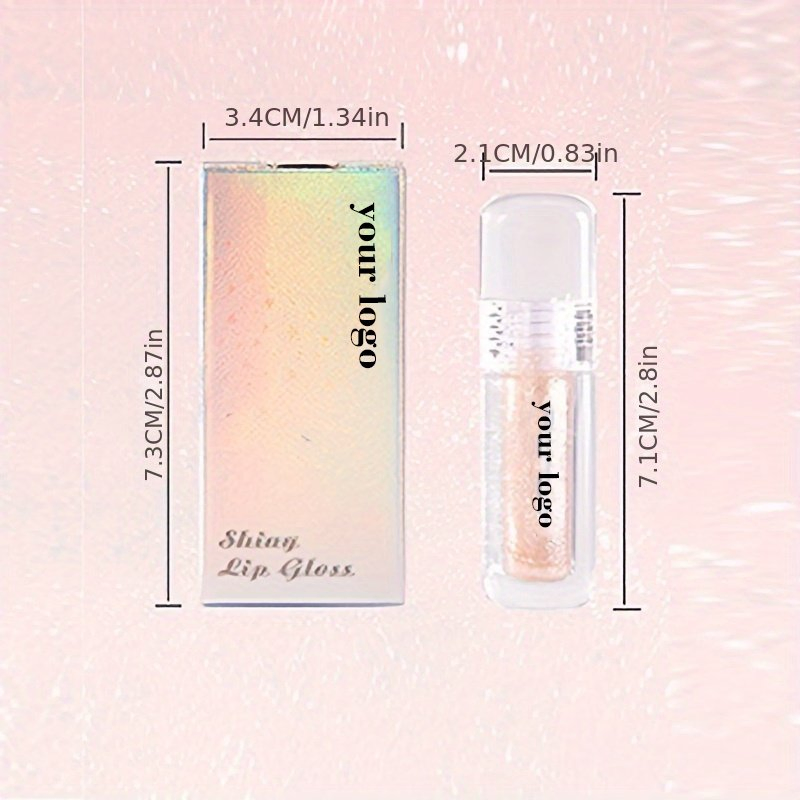 Wholesale Customization Transparent Tube Translucent Clear Texture Starfall Glitter Lip Gloss Gorgeous Lip Gloss