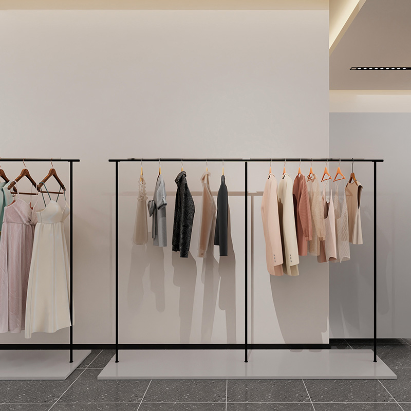 Wall Mount Display Stand Rack Decoration Women Men Shop Garment Sports Clothes Store Furniture