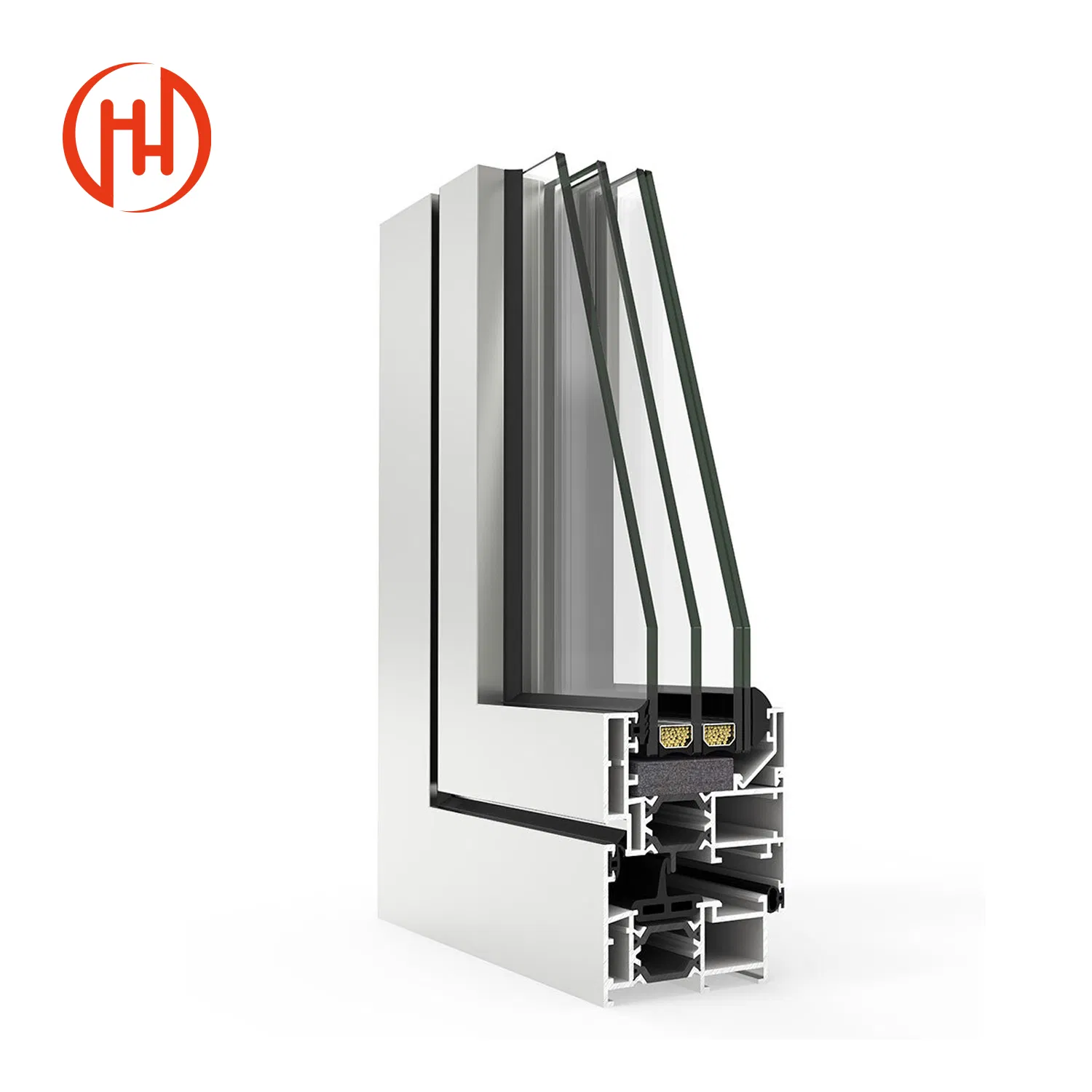 Aluminium Glass Door and Window Aluminum Profiles for European and American Markets