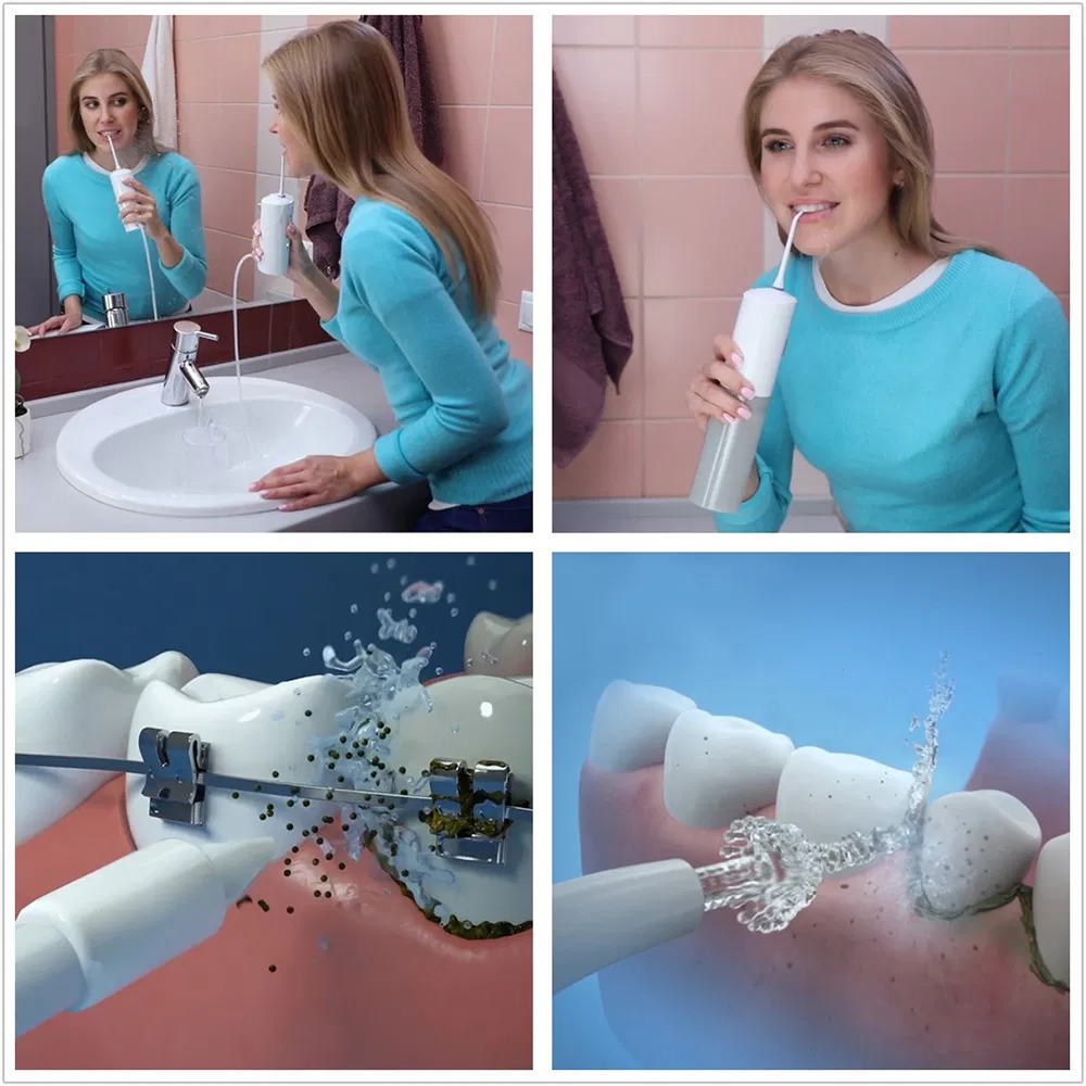 Professional Oral Irrigator Rechargeable Portable Dental Irrigator Teeth Clean Oral Dental Floss Water Jet Irrigato