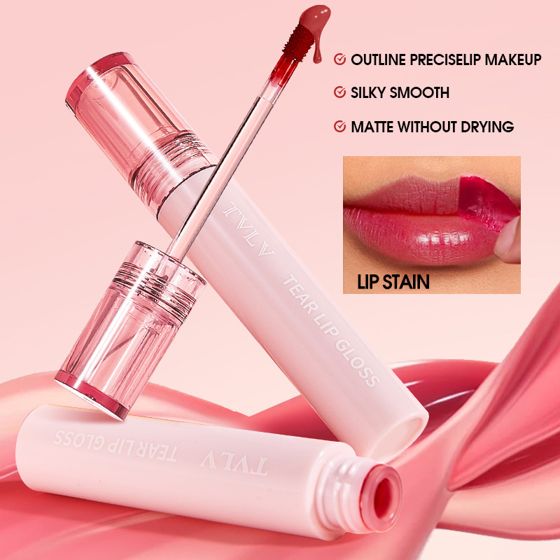 Waterproof Moisturizing Lip Color - Long-Lasting No-Spill Glaze
