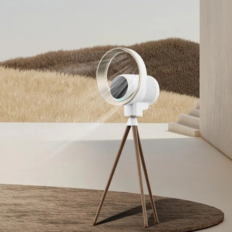 Factory Wholesale Household Bladeless Air Purifier Fan Pm2.5 Sensor Air Quality Display Air Purifier Tower Fan