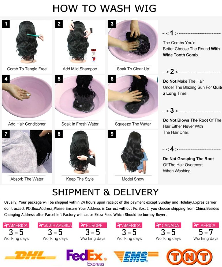 20"Lace Frontal Wig Brazilian Straight Wave Wig Lace Front Human Hair