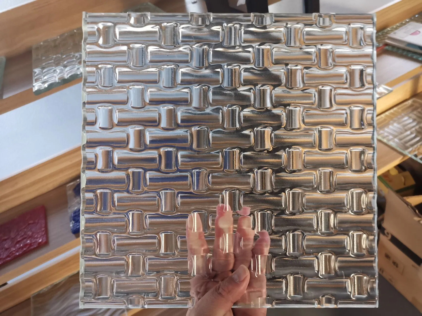Decorative Clear Temperable Hot Melt Glass/Ssgging Glass