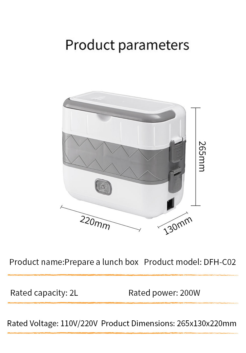 Modern Electric Lunch Box with Quick Heat Functionality