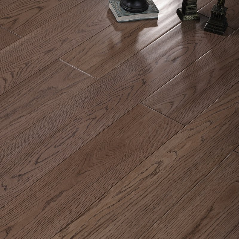 Nordic Style Flat Buckle White Oak Solid Wood Floor 0783