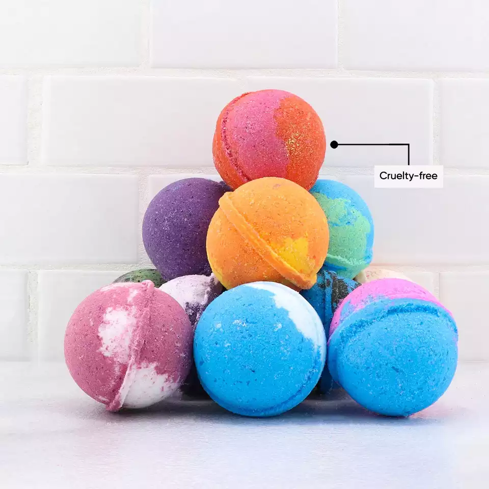 Factory OEM Organic Bath Fizzy Shea Butter Bath Bombs Natural Essential Oil Sea Salt Bath Balls