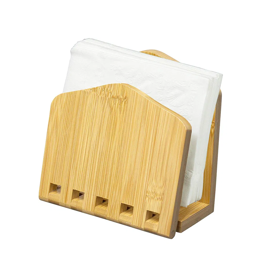 Bamboo Expandable Napkin Holder Organizing