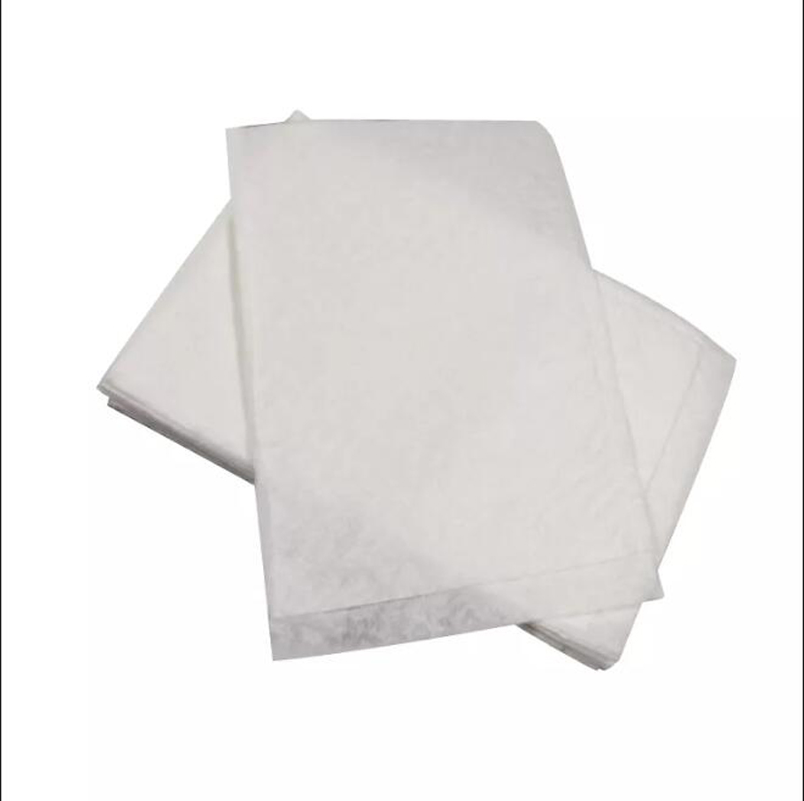 White Disposable Molton Wash Glove Wipes