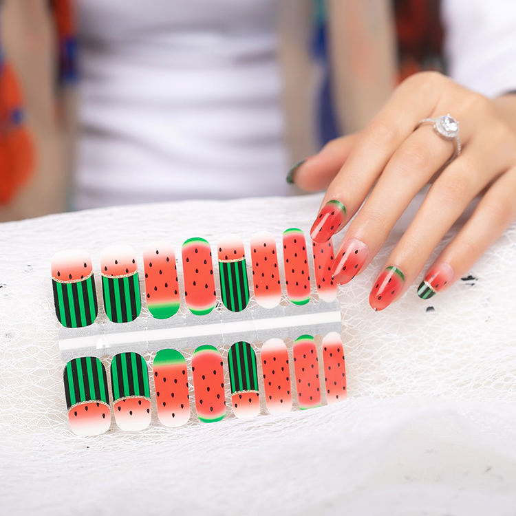 Hottest Cover Self Adhesive Popular Nail Art Wraps Stickers