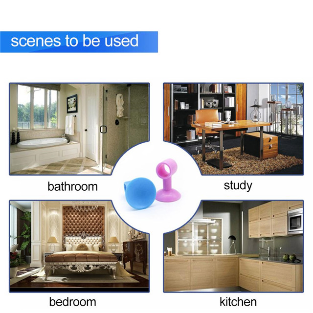 2PCS Doorknob Wall Mute Crash Pad Easy Install