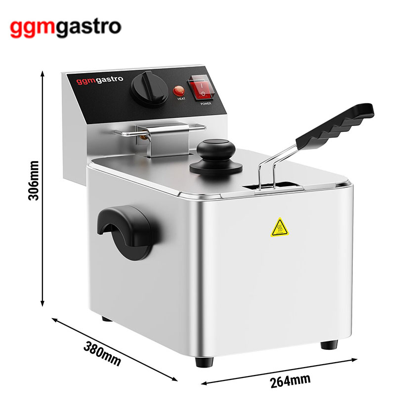 Commercial Tabletop Induction Deep Fat Fryer for Frying Chicken Chip Turkey Efh4