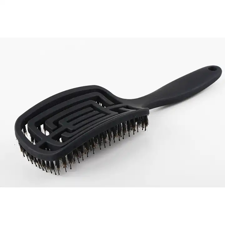 Pink 4c Curly Wet Afro Textured Scalp Massager Shampoo Detangling Hair Brush Comb