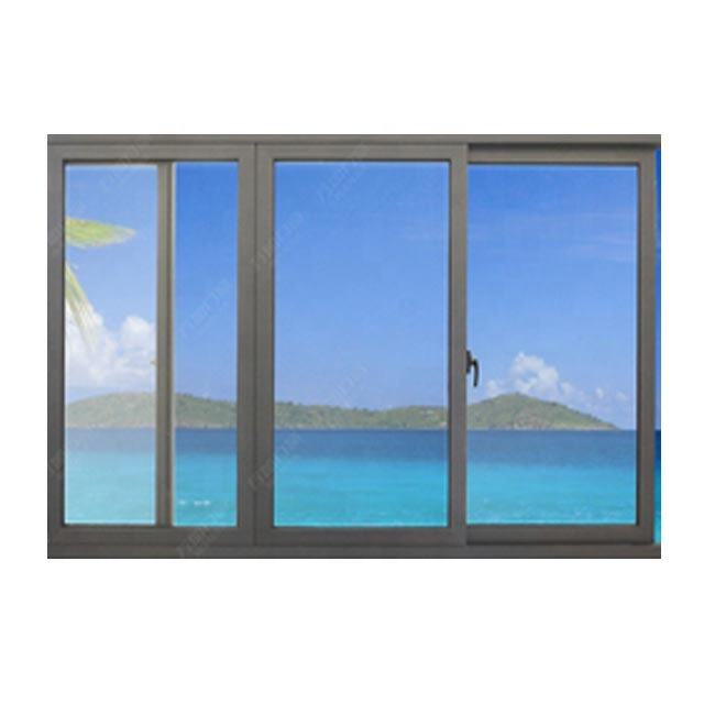 Wanjia Aluminum Double Glass Sliding Windows Automatic Sliding Window