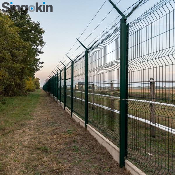 Welded Galvanized Zinc Steel Mesh 3D Outdoor Fence