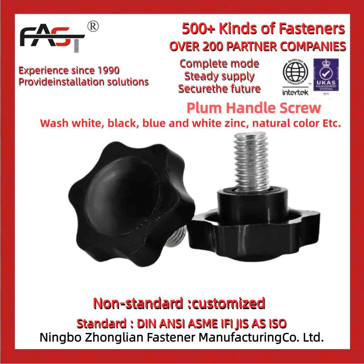 Fastness Bakelite Star Knob for Machine Tools