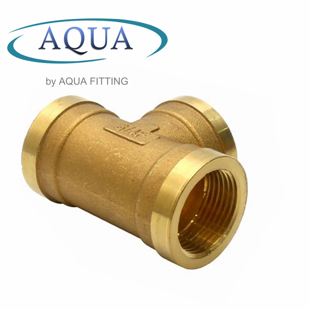 Thread Brass Fitting High Quality Brass Adaptor Tee Pipe Fitting
