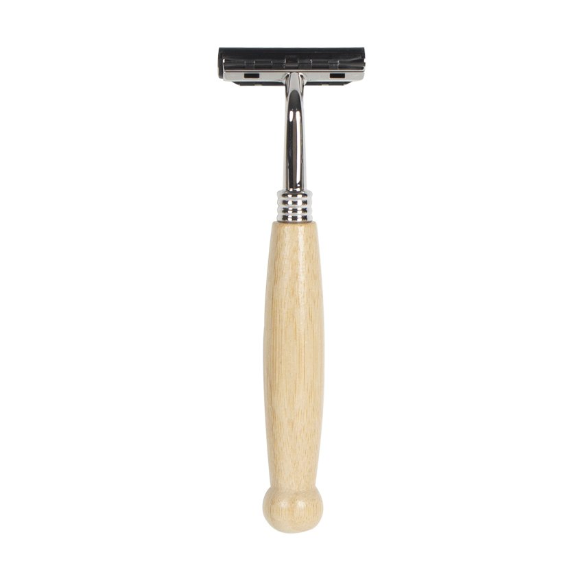 Easy to Clean Vacation Rental High-Quality Compact Sustainable-Hotel Wood Razor