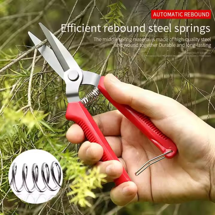 Wholesale Sharp Bypass Shears with Ergonomic Handle for Garden and Flower Pruning Scissors