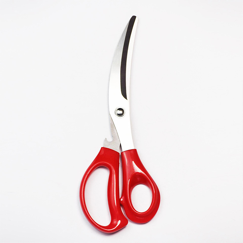 Factory Wholesale Stainless Steel Korean Scissors Home Barbecue Food Scissors