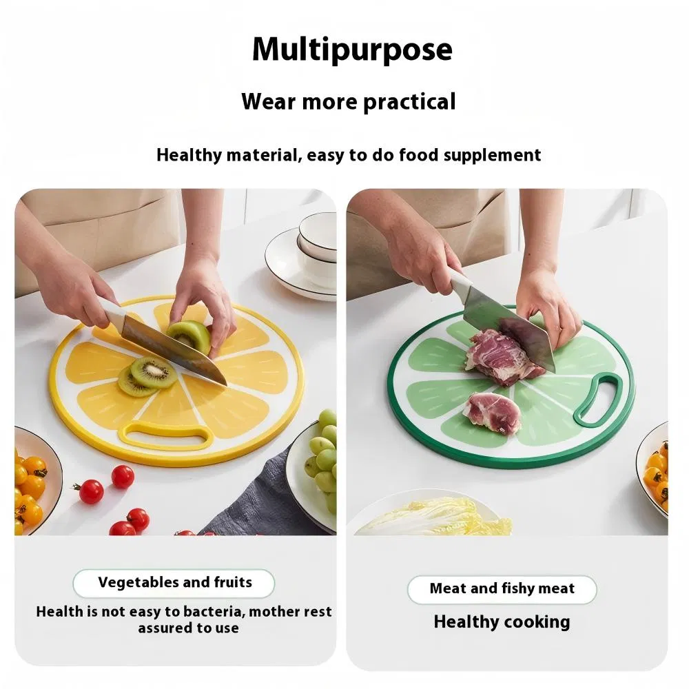 Premium Antibacterial Dual-Sided Plastic Cutting Board for Chefs