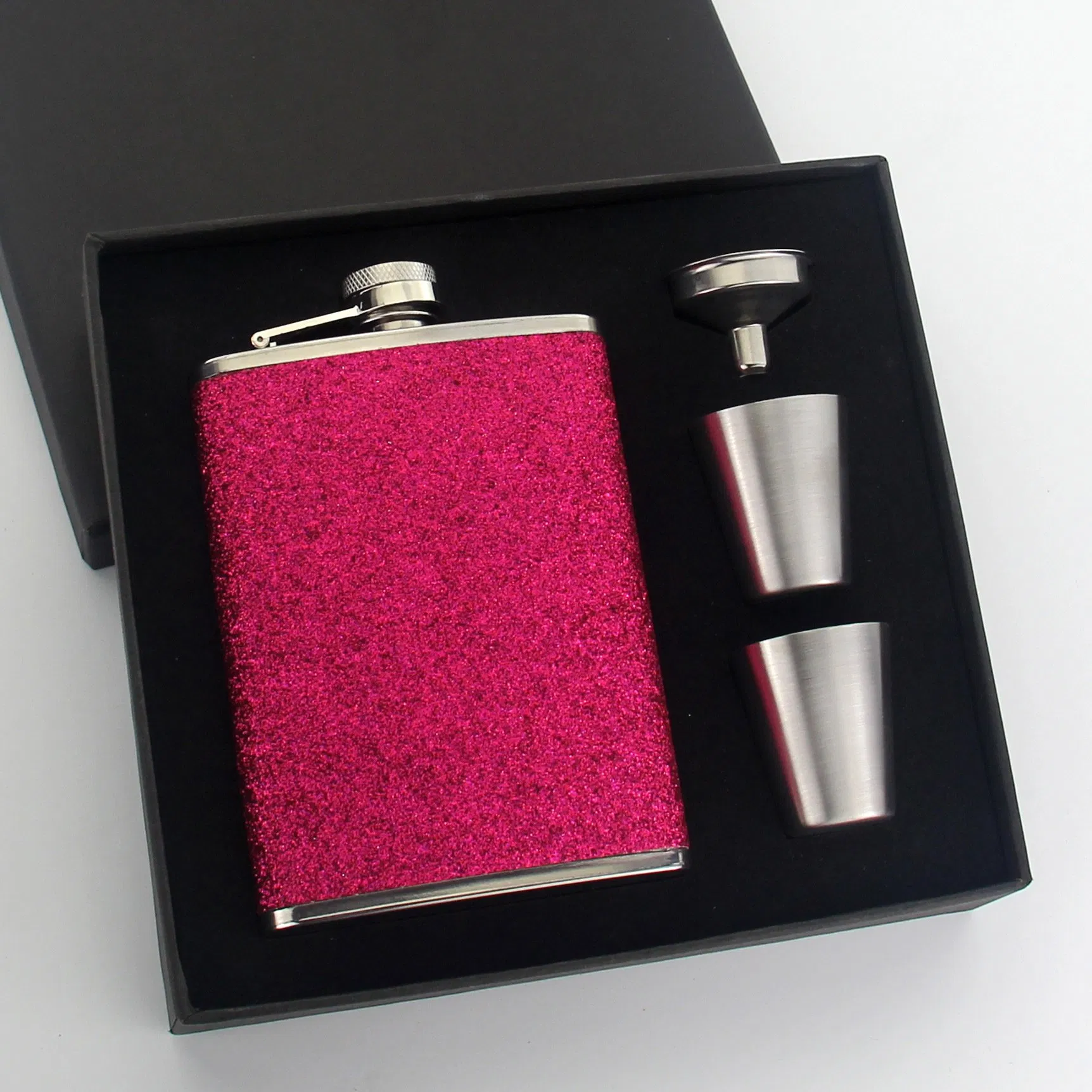 8 Oz Hip Flask Set Gift 18/8 Stainless Steel Hip Flasks for Ancnoc with 2 Cups and Funnel